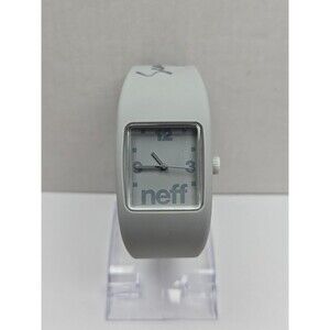 Neff Bandit Sean Malto Signed 2012 Grey Square Analog Watch 5ATM New Battery LXL